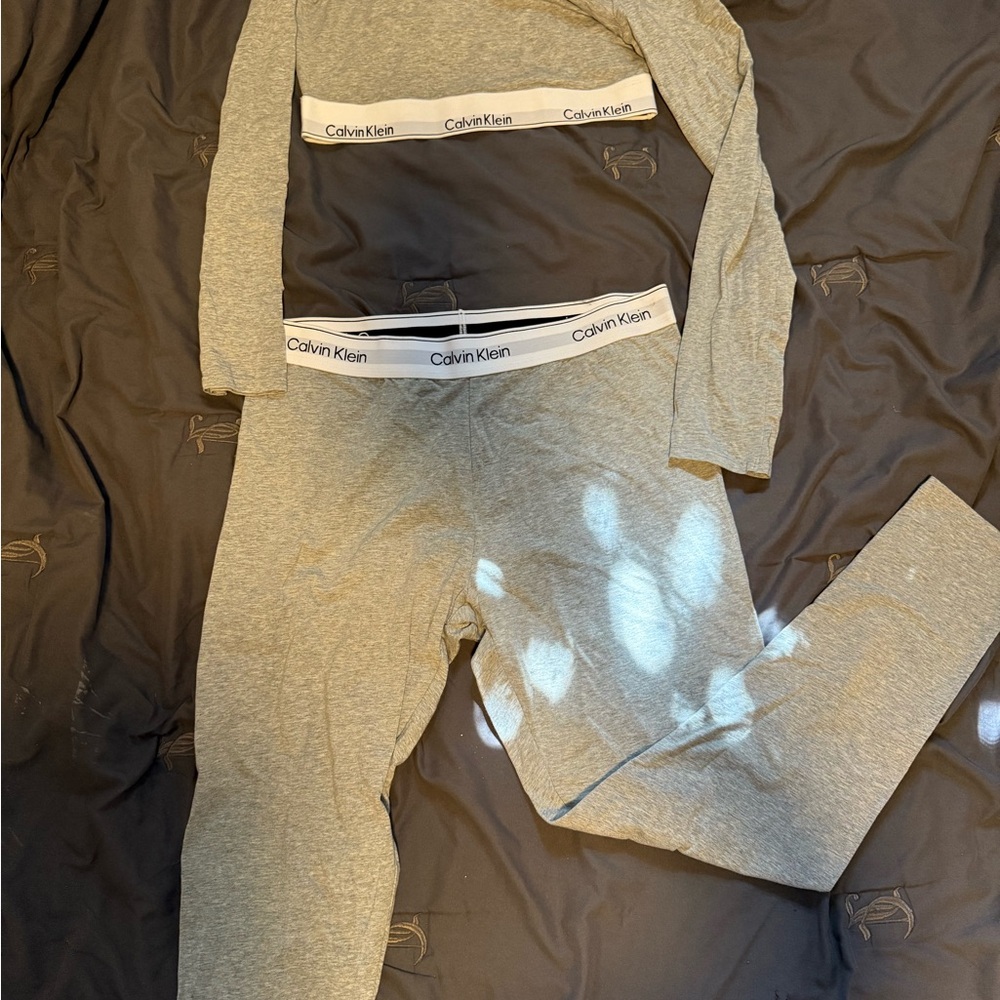 Calvin Klein Light Gray two piece set